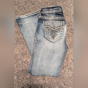 Rock Revival Light Blue Boot Cut Jeans